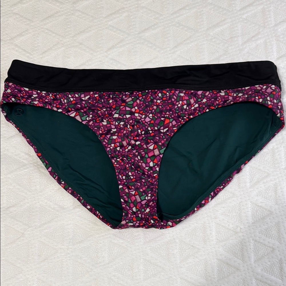 Lululemon Athletica Pink and Green Bikini
